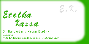 etelka kassa business card